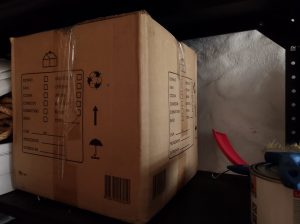 Adulteración, falsificación, caja de cartón