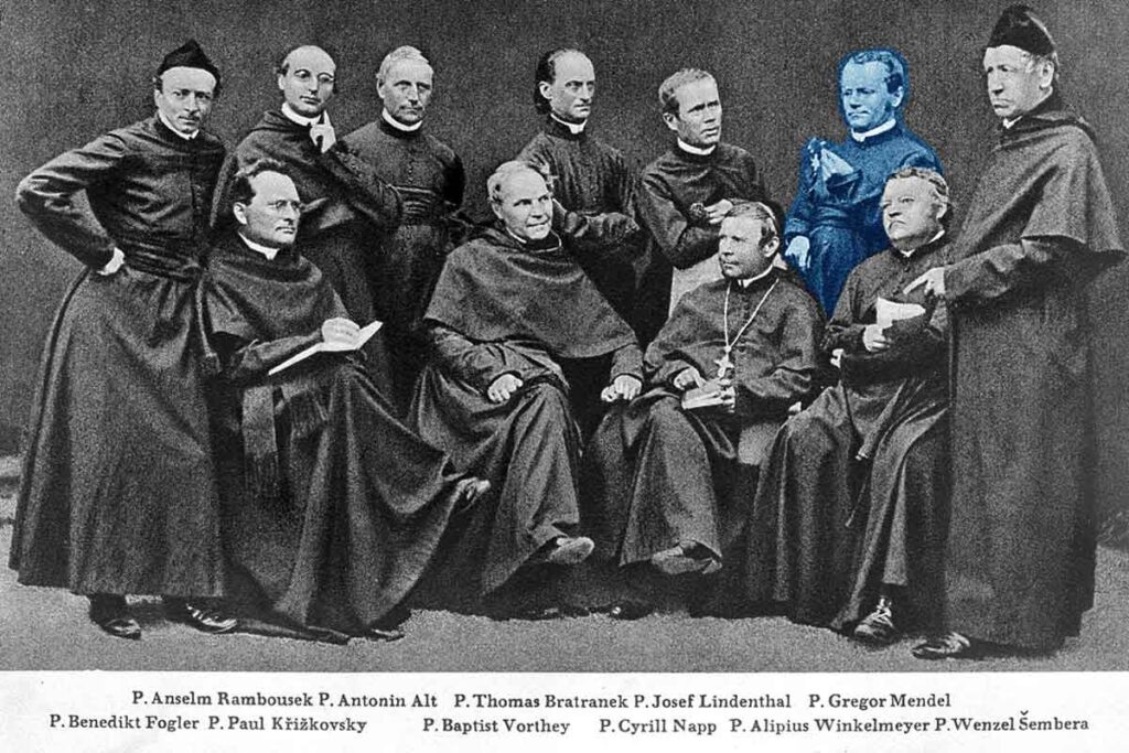 mendel y compañeros monjes