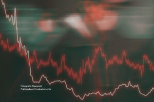 crisis económica, gráfica en caída