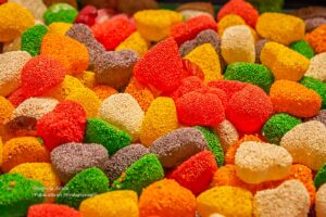 confitería colombiana, gomitas, dulces de colores, confitería, halloween