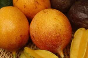 granadillas, bandeja con granadilla