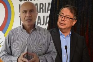 Francisco Maltés, presidente de la CUT, Central Unitaria de Trabajadores de Colombia, Gustavo Petro, presidente de Colombia, Más Colombia