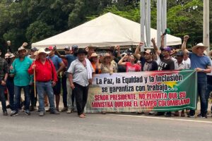 protests by rice growers, rice growers of Casanare, blockade on the Aguazul road, Más Colombia