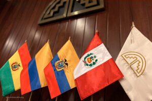 Andean Community of Nations, Bolivia, Colombia, Ecuador, Perú, CAN, Andean countries flags, Más Colombia