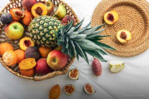 extend the life, fruits bascket, fruits, pineapple, peach, apple, food, Más Colombia