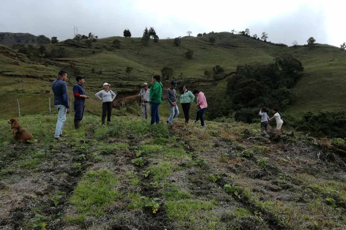 mujeres rurales, paisaje campesino, paisaje de Támesis Antioquia, campesinas de colombia, Más Colombia