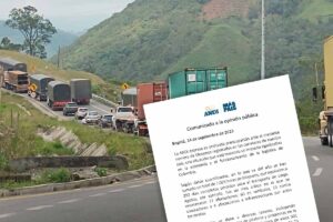 bloqueos de carreteras, comunicado ANDI, carretera de colombia, Más Colombia