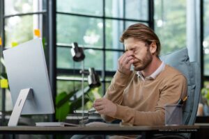 burnout, trabajador agotado, desgaste laboral, estrés laboral, Más Colombia