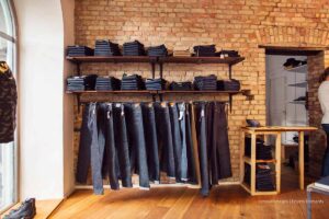 Jeans, tienda, mostrador, pantalones, marcas, Más Colombia