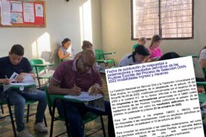 reclamaciones concurso DIAN 2022, examen escrito, salón, proceso de selección DIAN, Más Colombia