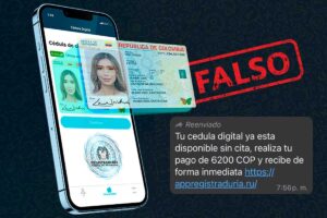 cédula digital, mensajes de texto, fake news, cédula digital, Más Colombia