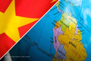 comercio con China, china, bandera, mapa, América, comercio, Más Colombia