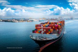 exportaciones, colombianas, barco, carga, muelle, mercancía, Más Colombia