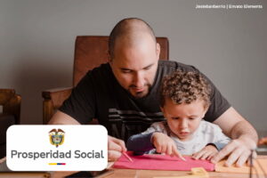 Colombia sin Hambre, papá con hijo, Más Colombia