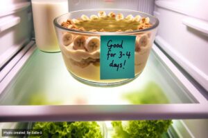 how long be banana pudding good for in the fridge