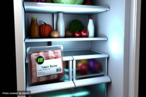 how long be turkey bacon good in the fridge