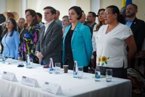Jurisdicción agraria, ministros de Agricultura, Martha Carvajalino; de Justicia, Ángela María Buitrago; y del Interior, Juan Fernando Cristo, Más Colombia