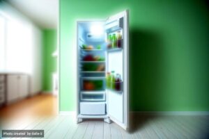 why be my fridge making noise but stops when door opened