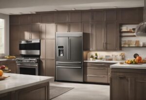how heavy is a kitchen aid side hy side fridge