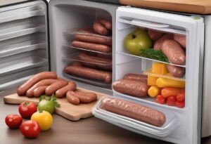 how long can you keep cooked sausages in the fridge