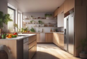 how much electricity does a fridge use per month