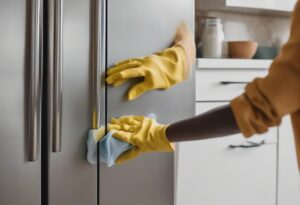 how to clean fridge door rubber