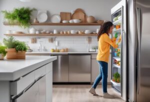 how to clean fridge outside