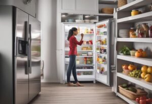 how to clean fridge without turning it off