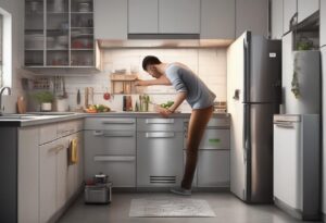 how to remove fridge door