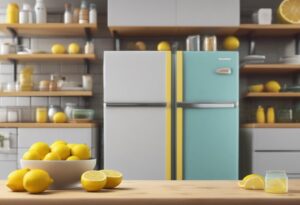 how to remove smell from fridge lemon