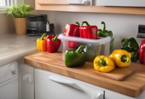how to store bell peppers in the fridge