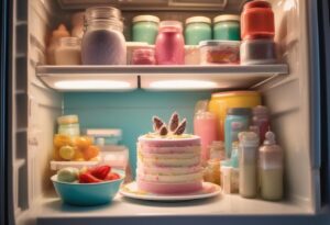 how to store cake in fridge