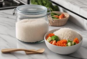 how to store cooked rice in fridge