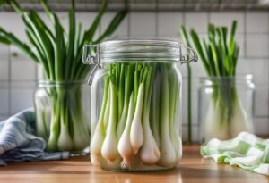 how to store green onions in fridge