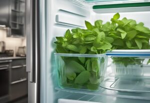 how to store mint leaves in fridge