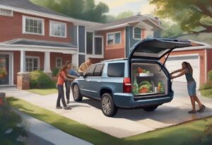how to transport fridge in car