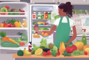 what to clean fridge with