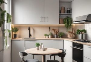where to put fridge in small kitchen