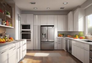 why is my fridge making noise but stops when door opened