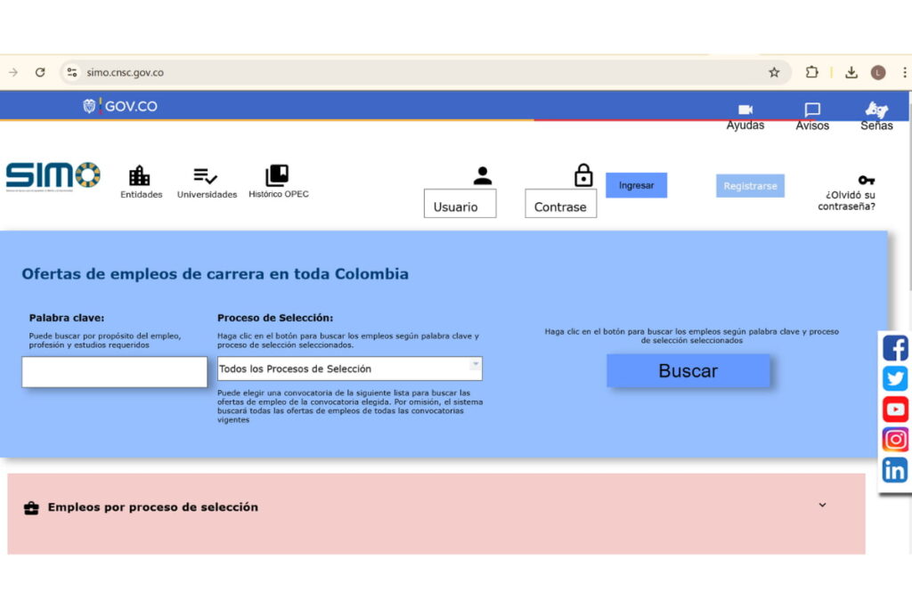 Concurso DIAN 2024, SIMO, CNSC, Más Colombia