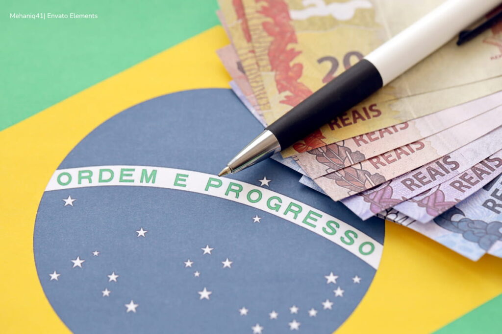 Economías de América Latina, bandera de Brasil, dinero, Más Colombia