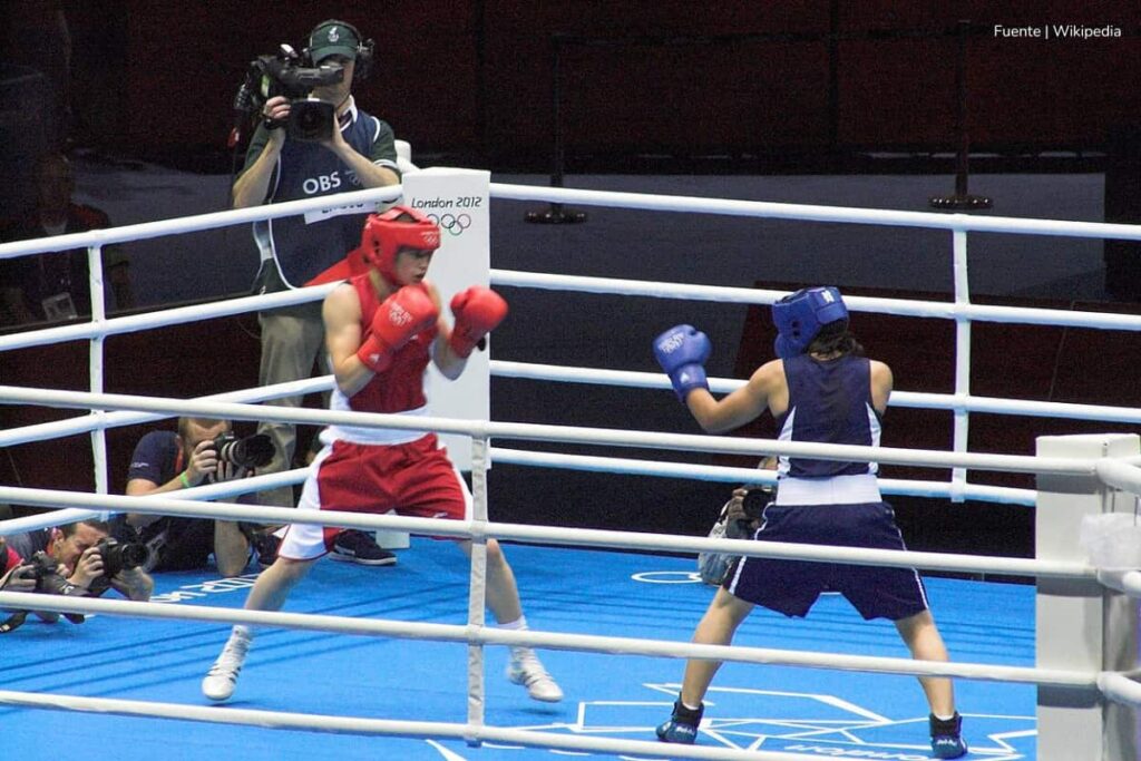 deportistas más sobresalientes, Katie Taylor en un combate de boxeo, Más Colombia