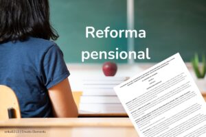 reforma pensional, magisterio, Fomag, profesora, docente, tablero, Más Colombia