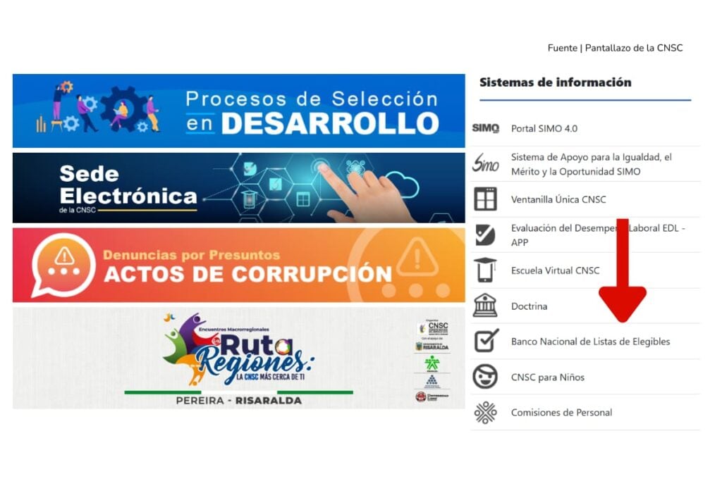 Ya puede consultar las listas de elegibles del concurso Superintendencias: paso a paso 4 concurso Superintendencias, pantallazo 2, Más Colombia