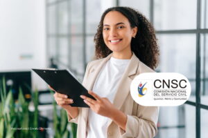 CNSC en la feria de empleo, Feria Distrital, mujer en feria de empleo, Más Colombia