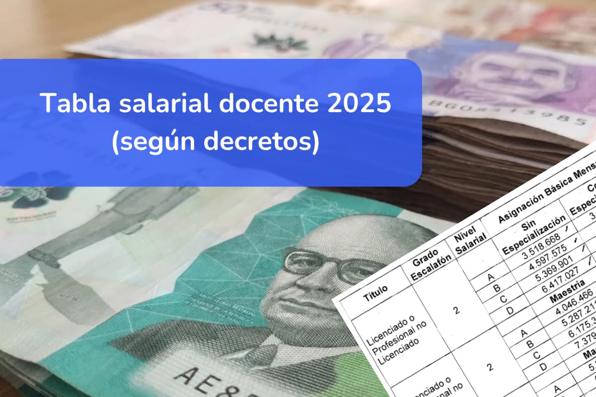 Tabla salarial docentes 2025