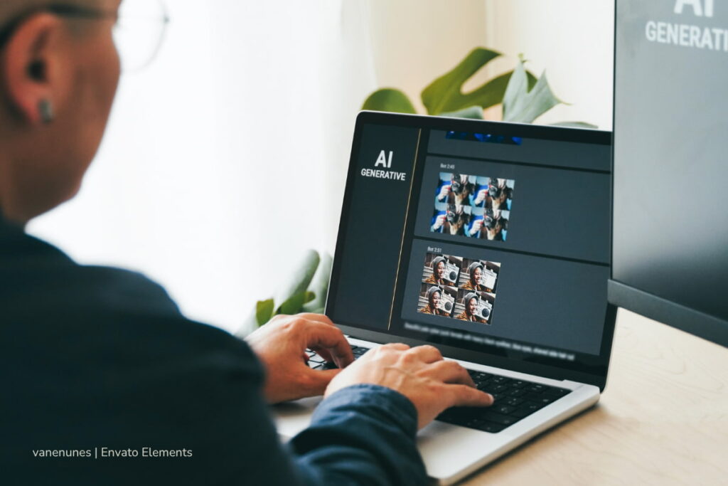 ia generativa, pantalla, contenido, fotografía, más colombia