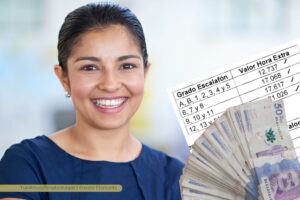 salario docente 2025, decretos salariales, primas, horas extras, decreto 0596 de 2025, mujer, sonriente, más colombia