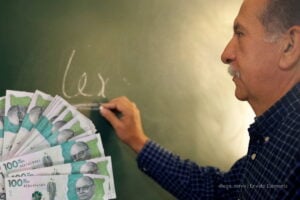 tabla de la prima de servicios docentes 2025, prima de mitad de año, profesor, dinero, tablero, más colombia