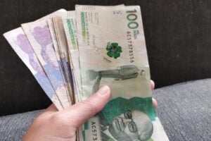 Tabla salarial 2025, Dinero colombiano, COP, pesos colombianos